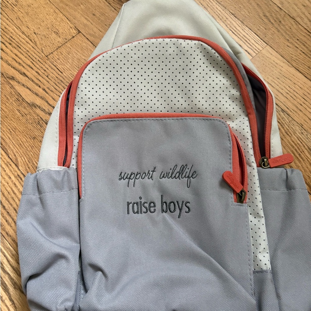 Thirty-One Gray and White Backpack